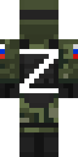 Задняя часть скина игрока ZVZVZV
